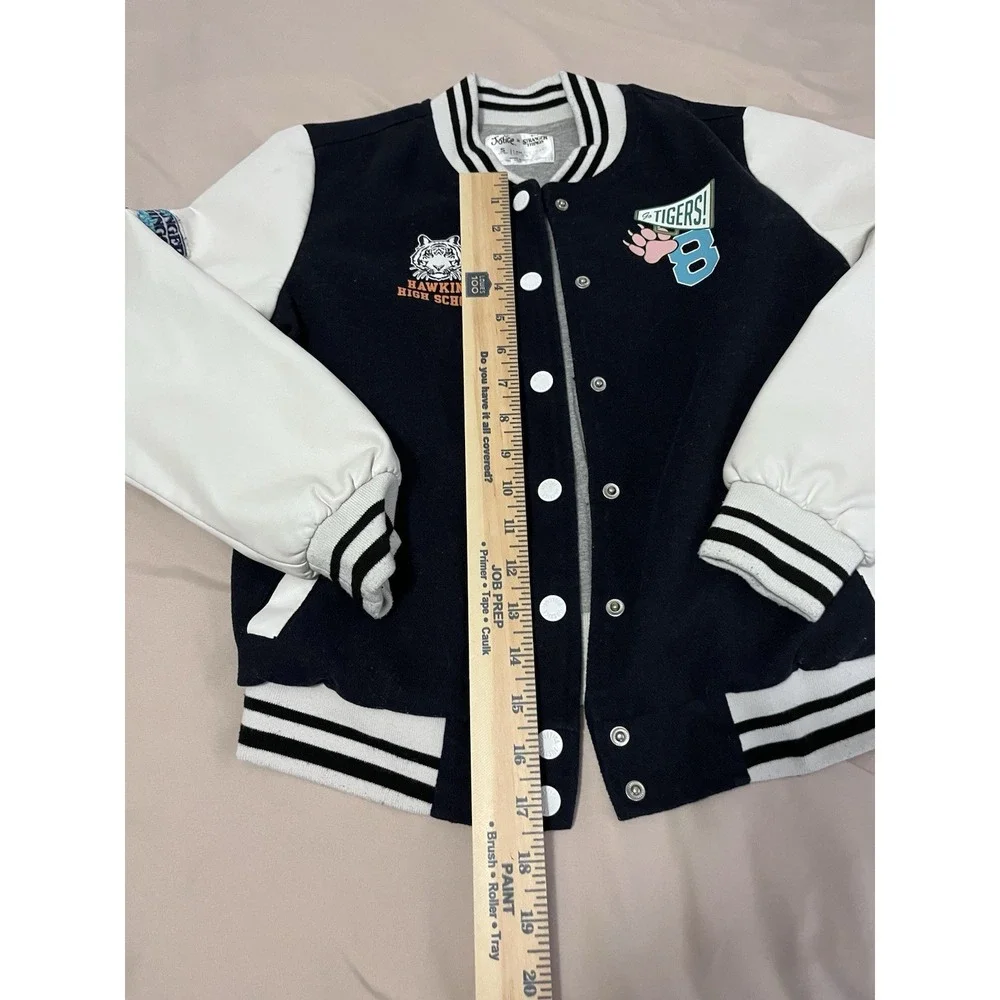 Stranger Things Jacket Justice Varsity Hawkins High Tigers Girls  Small 7/8